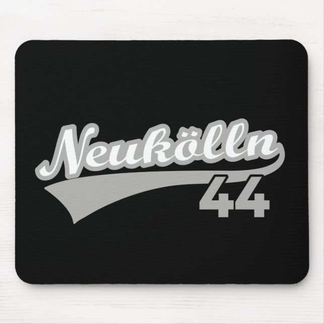 Berlin Neukölln 44 Logotyper Mousepad Musmatta (Framsidan)