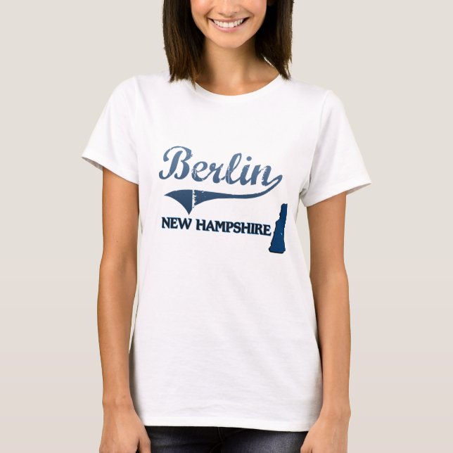 Berlin New Hampshire stadsklassiker T-shirt (Framsida)