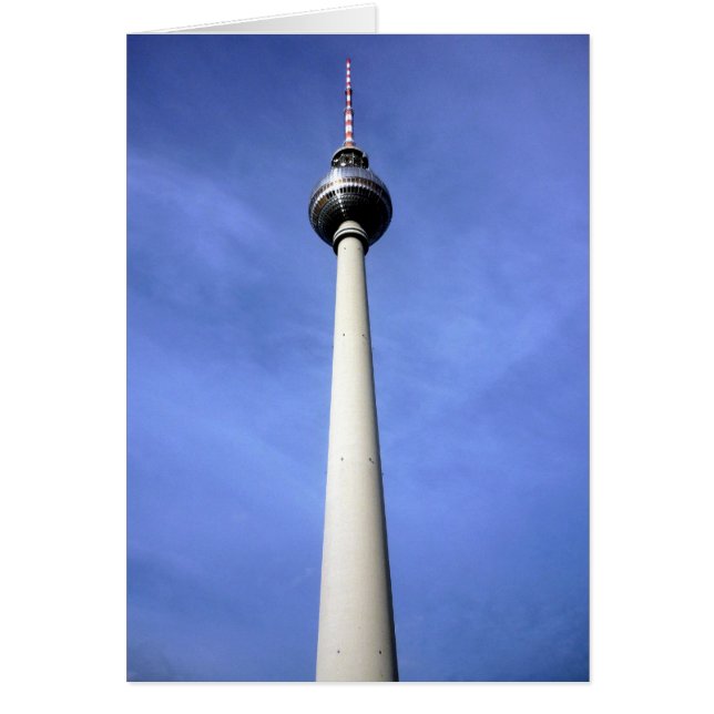 berlin öster fernsehturm hälsningskort (Framsidan)