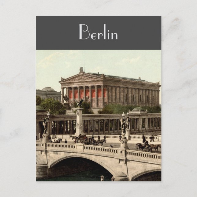 Berlin på 1800-talet vykort (Framsida)
