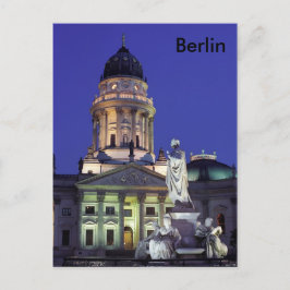 Berlin på natten ljus vykort