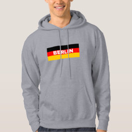 Berlin på tyska Flagga Färg Hoodie