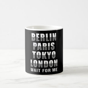 Berlin Paris Tokyo London City Cities Funny Gift Kaffemugg