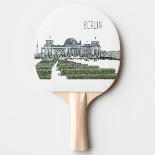 Berlin Reichstag German Parliament Sketch Pingisracket