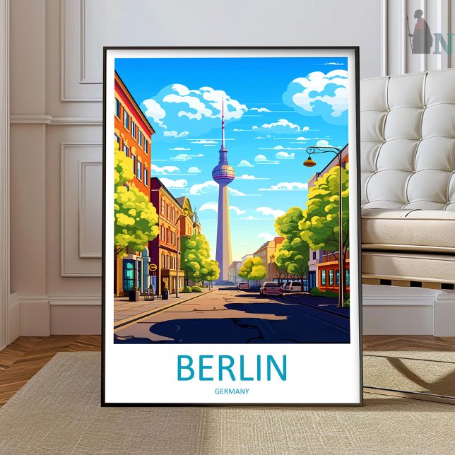 Berlin Resa Tryck Väggkonst Berlin Vägghängning (Skapare uppladdad)