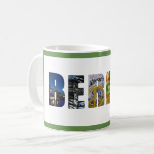 Berlin reser den tysklanda staden foto kaffemugg