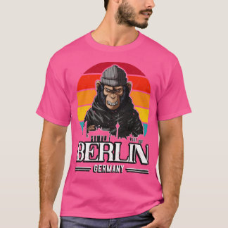 Berlin Retro Monkey Berliner T Shirt