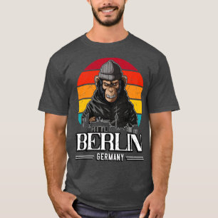 Berlin Retro Monkey Berliner T Shirt