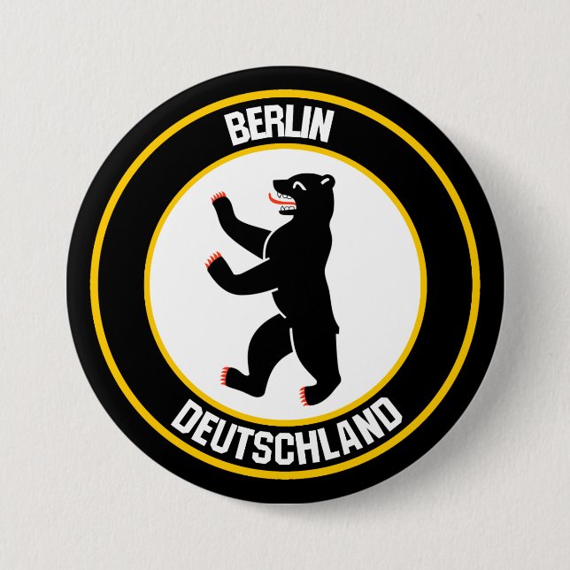 Berlin Round Emblem Knapp (Framsida)
