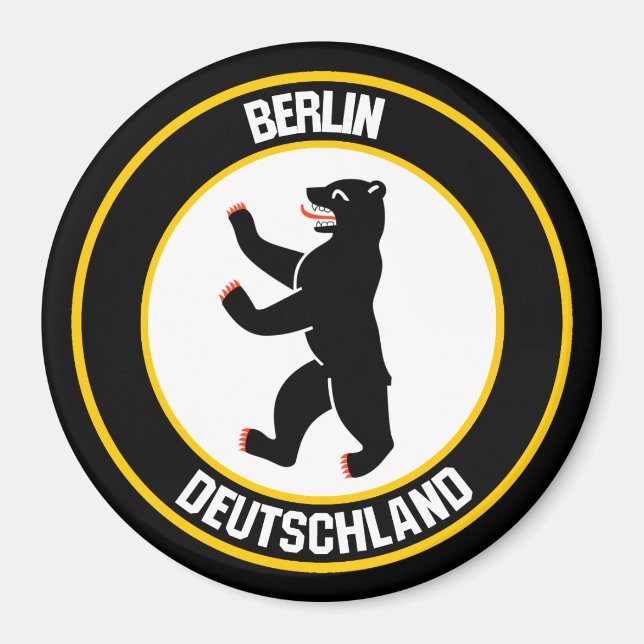 Berlin Round Emblem Magnet (Framsidan)