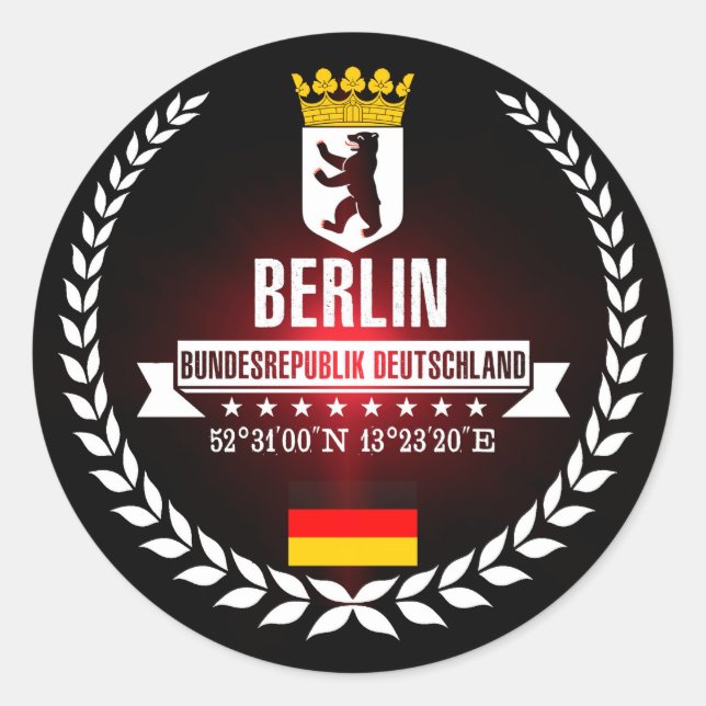 Berlin Runt Klistermärke (Framsida)
