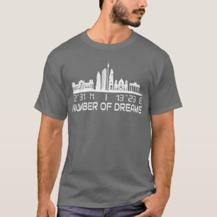 Berlin Skyline GPS Coordinates City Dream City T Shirt