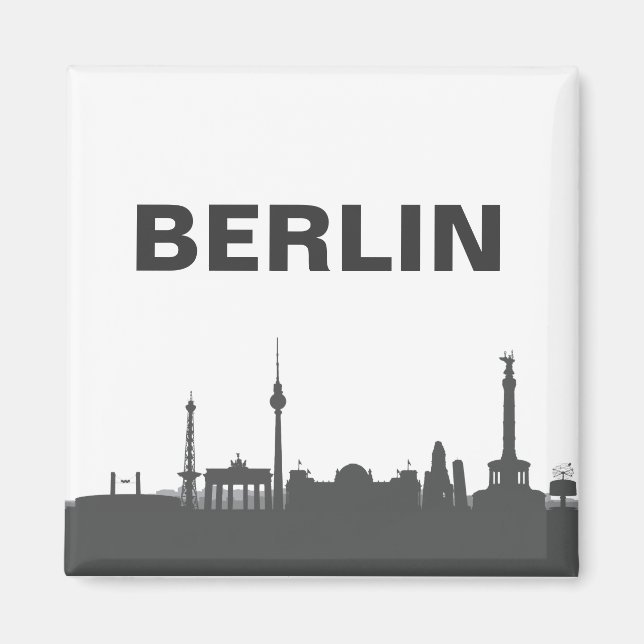 Berlin Skyline Kühlschrank Magnet (Framsidan)