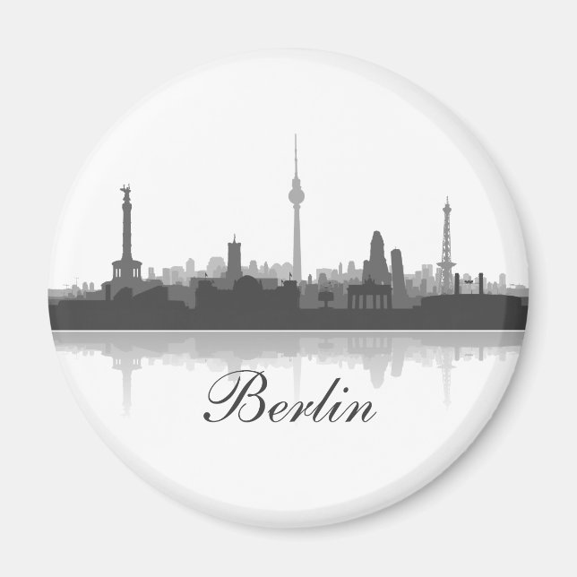 Berlin Skyline Kühlschrank Magnet (Framsidan)
