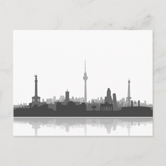 Berlin Skyline - Postkarte / Grußkarte Vykort (Framsida)