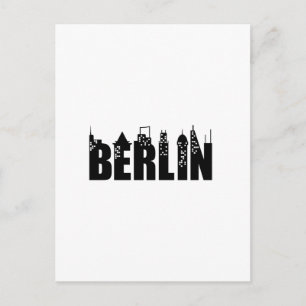 Berlin Skyline Skyscrapers City Vykort