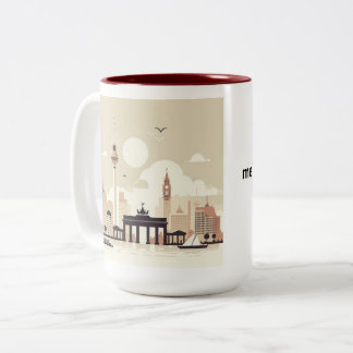 Berlin Skyline Tasse - Heimatliebe Pur Två-Tonad Mugg