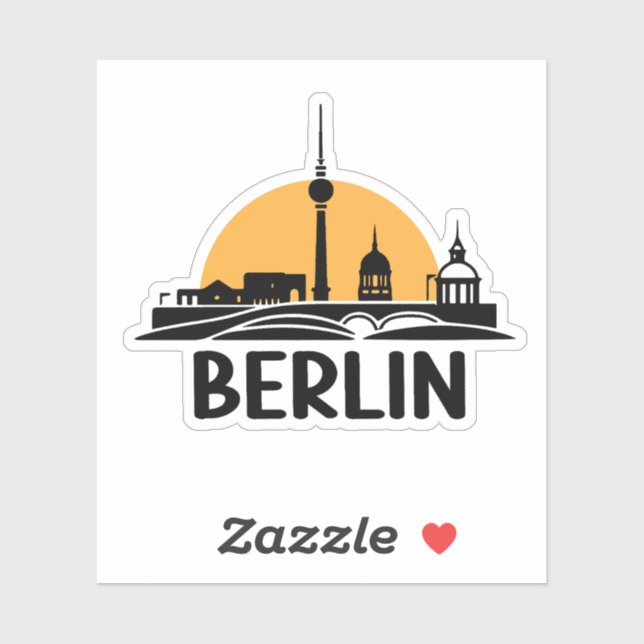 berlin-skyllin klistermärken (Ark)
