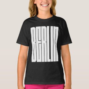 Berlin stads typografiska design t shirt