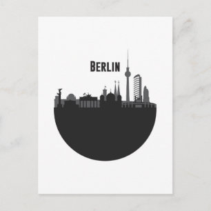 Berlin Stadt Silhouette Vykort