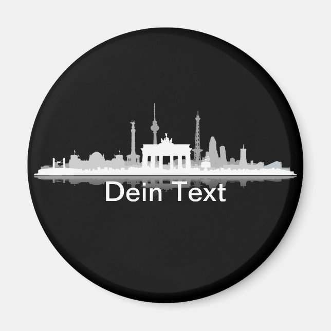 Berlin Stadt Skyline - Kühlschrankmagnet / Magnet (Framsidan)