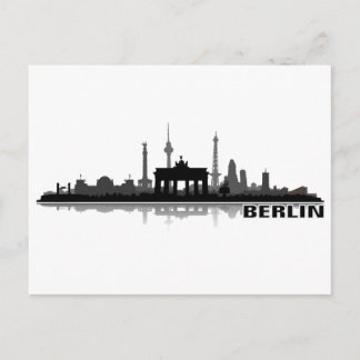 Berlin Stadt Skyline - Postkarte Vykort
