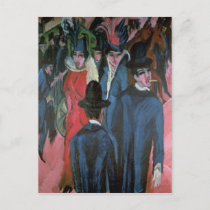 Berlin Street Scene, 1913 Vykort