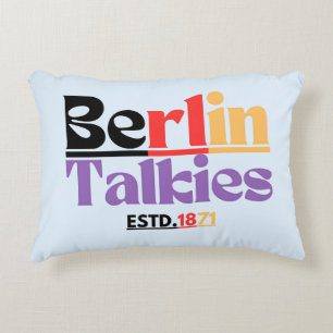 Berlin Talkies ESTD. 1871 Prydnadskudde