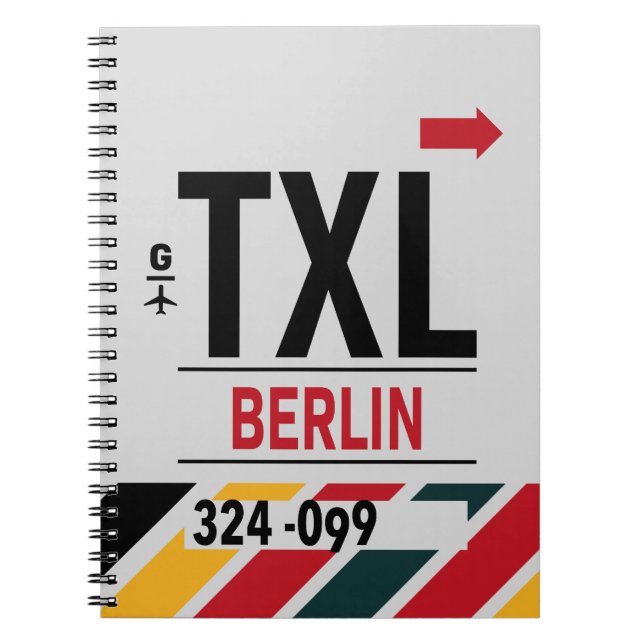 Berlin - Travel Journal Anteckningsbok (Framsidan)