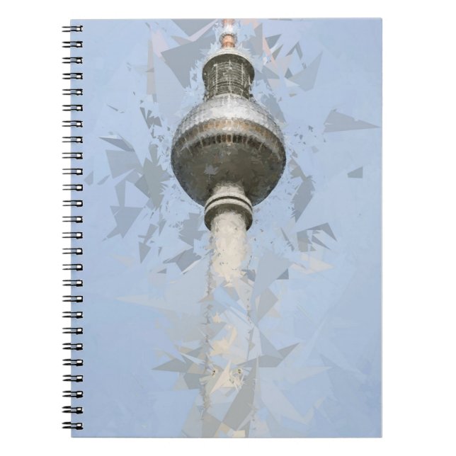 Berlin TV-torn Abstrakt Tyskland Resa Konst Anteckningsbok (Framsidan)