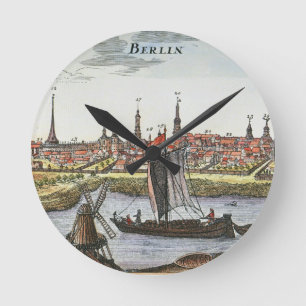 Berlin Tyskland, 1737 Rund Klocka