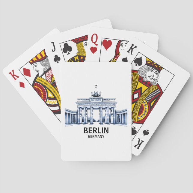 Berlin Tyskland Brandenburg Grind Casinokort (Baksidan)