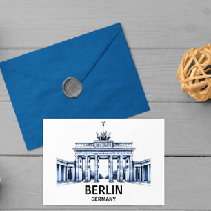 Berlin Tyskland Brandenburg Grind Vykort