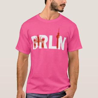 Berlin Tyskland Brandenburger Grind Brln Typografi T Shirt