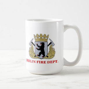 Berlin tyskland brandstationmugg kaffemugg