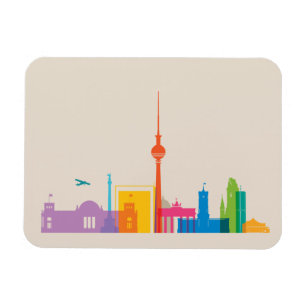 Berlin, Tyskland Cityscape Magnet