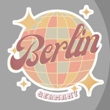 Berlin Tyskland Disco boll Retro Vintage