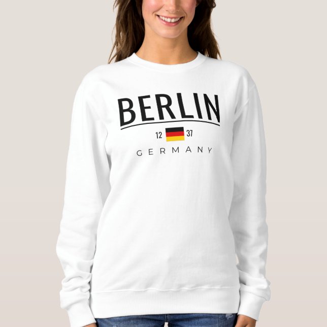 Berlin Tyskland Est. 1237 T Shirt (Framsida)