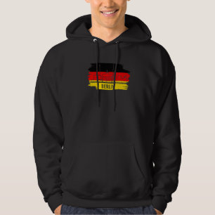 Berlin Tyskland Flagga Deutsche Flagge Deutschland Hoodie