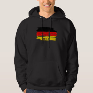 Berlin Tyskland Flagga Deutsche Flagge Deutschland Hoodie