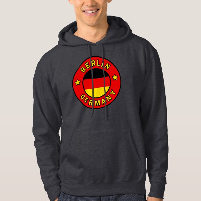 Berlin Tyskland Hoodie (Framsida)