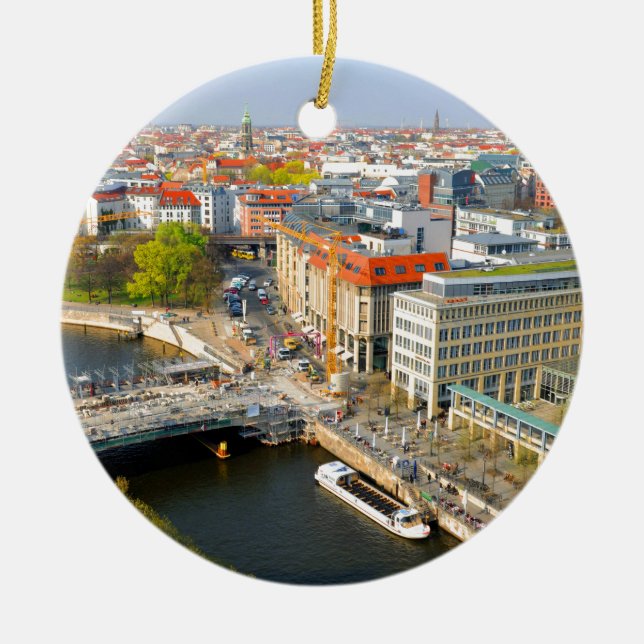 Berlin Tyskland Julgransprydnad Keramik (Framsidan)