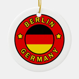 Berlin Tyskland Julgransprydnad Keramik