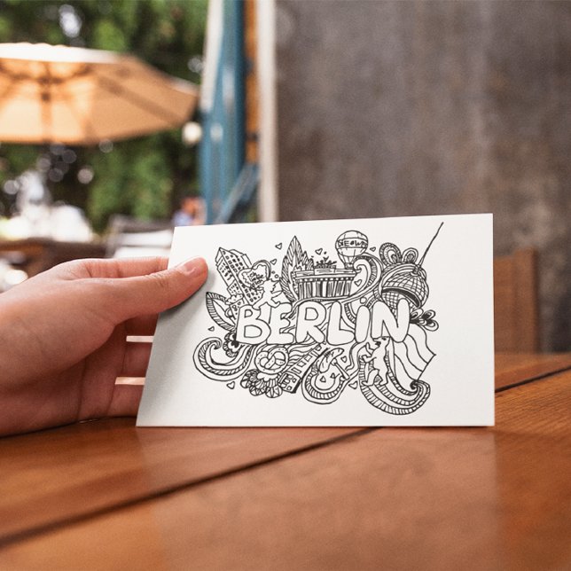 Berlin Tyskland Landmärke Souvenir Vykort (berlin germany postcard)