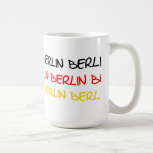 Berlin tyskland logotypsouvenir kaffemugg