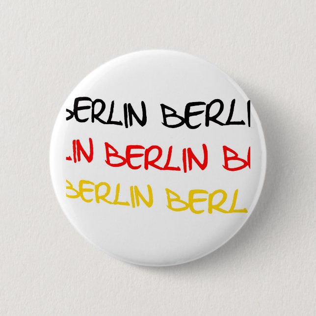 Berlin tyskland logotypsouvenir knapp (Framsida)