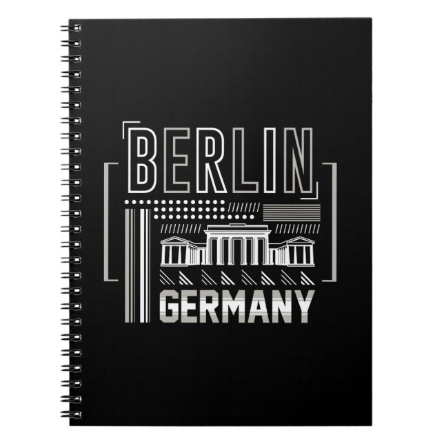 Berlin Tyskland Modern Arkitektur Grafik Anteckningsbok (Framsidan)