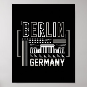 Berlin Tyskland Modern Arkitektur Grafik Poster