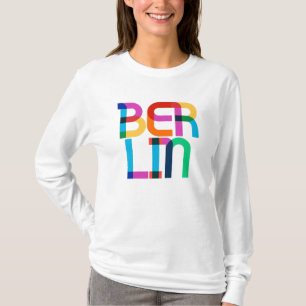 Berlin Tyskland Pop Art Brev T Shirt