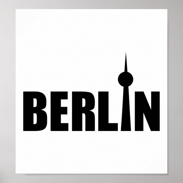Berlin Tyskland Poster (Framsidan)